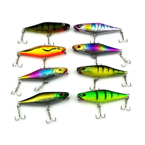 HENGJIA Artificial Fishing Lures Popper Bionic Fishing Bait with Hooks, Length: 7.5 cm, Random Color Delivery, Length: 7.5 cm