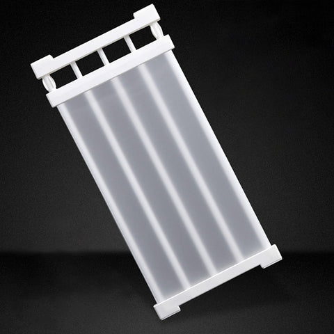 Wardrobe Storage Layered Baffle Cabinet Shelf Dormitory Partition Cupboard Partition Board, Width: 24cm, Stretch Range: 38-55cm, Stretch Range:38-55cm