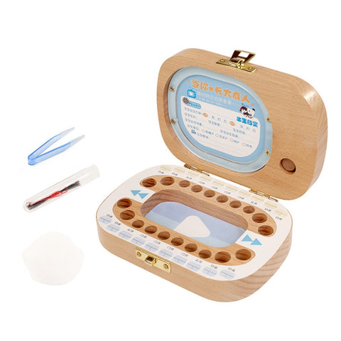 Creative Wooden Children TV Set Deciduous Tooth Preservation Box Baby Teeth Tooth House Storage Box, HC2008A, HC2008B, HC2008C