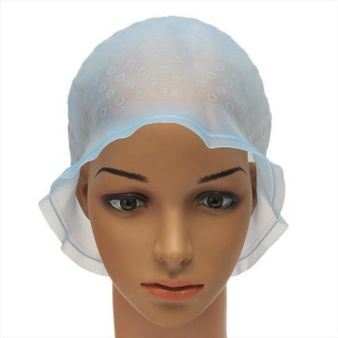 High Temperature Resistant Acid and Alkali Silicone Pick Dye Hair Dye Hat, Random Color Delivery, Dye Hat
