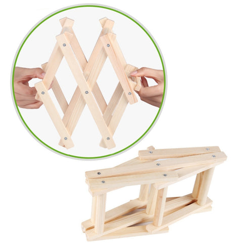 10 Bottles Racks Foldable Wine Stand Wooden Wine Holder Kitchen Bar Display Shelf, 10 Bottles