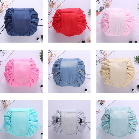 Travel Large Volume Drawstring Bag Cosmetic Sundries Storage Bag, Light Grey, Light Pink, Mint Green, Navy Blue, Beige, Red, Black, Dark Gray, Pink, Gray Blue