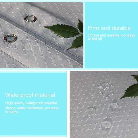 Thickening Waterproof And Mildew Curtain Honeycomb Texture Polyester Cloth Shower Curtain Bathroom Curtains,Size:120*200cm, Size:120*200cm
