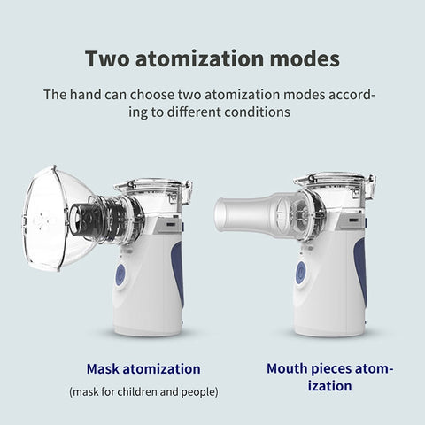Portable Ultrasonic Nebulizer Mini Handheld Inhaler Respirator Health Care Home Machine Atomizer for Children, Mini Handheld Inhaler