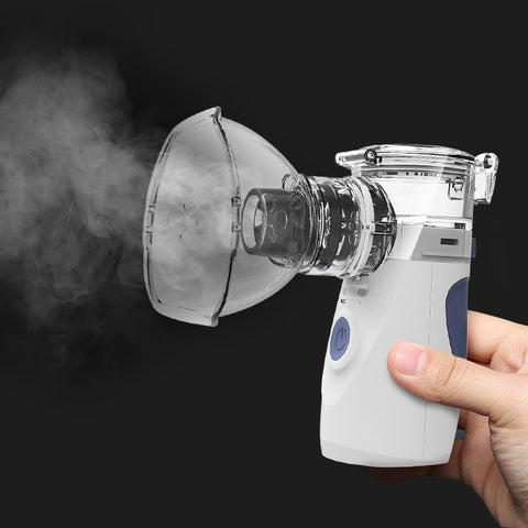Portable Ultrasonic Nebulizer Mini Handheld Inhaler Respirator Health Care Home Machine Atomizer for Children, Mini Handheld Inhaler