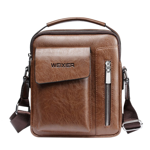 WEIXIER Universal Fashion Casual Men Shoulder Messenger Bag Handbag, Size: L (24cm x 20cm x 6cm)