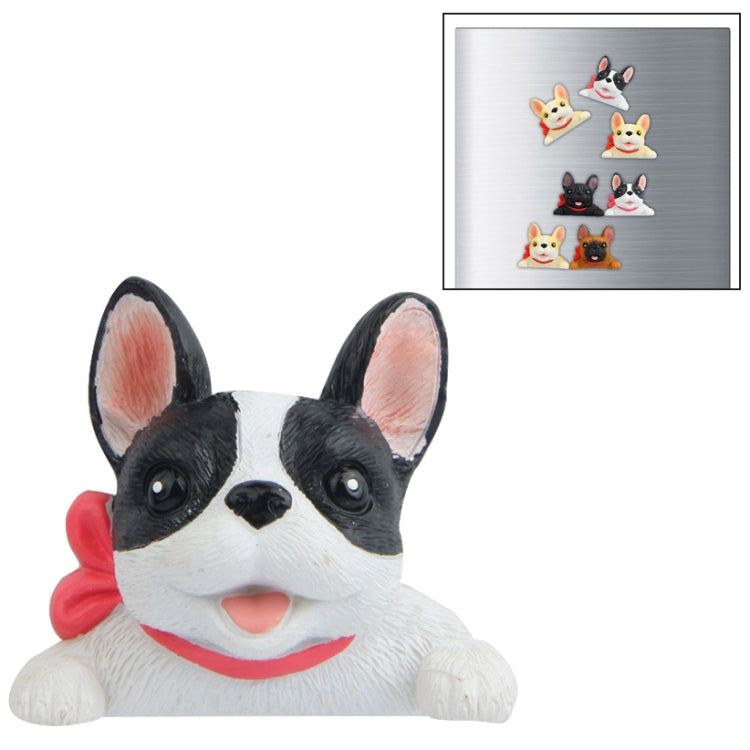 Home Decoration Originality French Bulldog Tie 3D Fridge Paste, NO Magnetic, Bulldog NO Magnetic