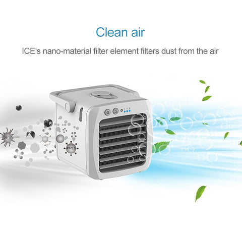 Mini Portable Household USB Refrigeration Air Conditioning Fan Air Cooler, 14.5x13x12.5cm