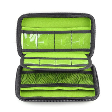 Portable Multi-function EVA Material Digital Device Travel Storage Bag for Phone / Power Bank / USB Disk / SD Disk / PSP Console, Internal Size: 16.5*9.5*3.8cm