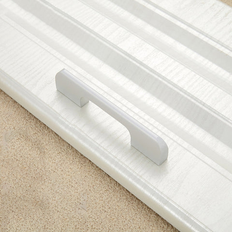 2049-128 Drawer Cabinet Door Aluminum Alloy Handle Straight Door Handle, 2049-128 (Black), 2049-128 (White)