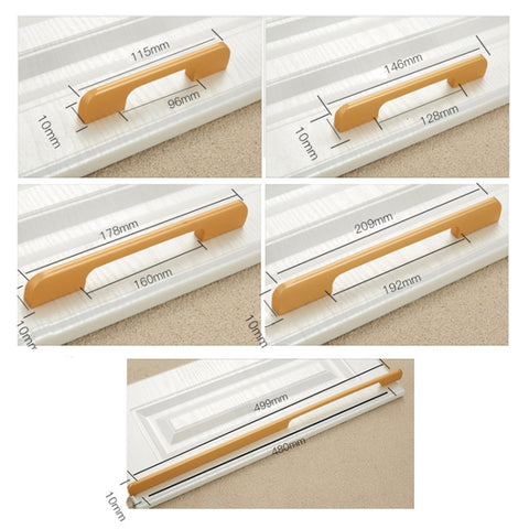 2049-160 Drawer Cabinet Door Aluminum Alloy Handle Straight Door Handle, 2049-160 (Black), 2049-160 (White)
