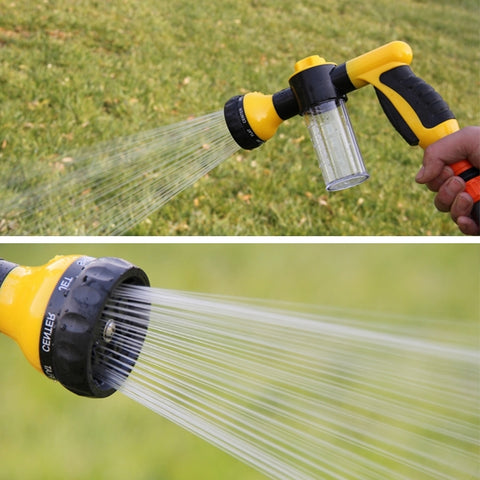 Multifunctional Car Foam Water Gun Garden Watering Tools Pet shower sprinkler,Random Color Delivery,Without Water Pipe, Water Gun