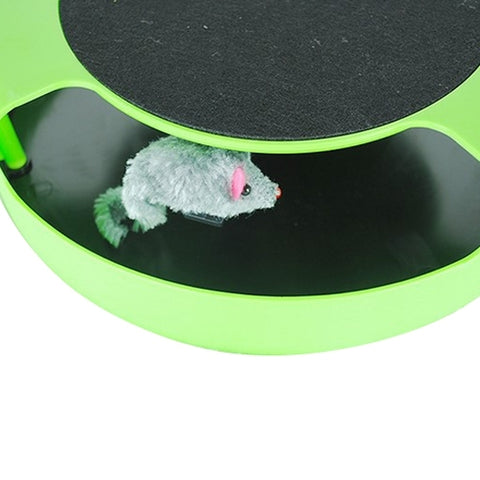 Pet Supplies Cat Plastic Catch the Mouse Interactive Turntable Pet Toys, Turntable Pet Toys