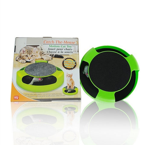 Pet Supplies Cat Plastic Catch the Mouse Interactive Turntable Pet Toys, Turntable Pet Toys