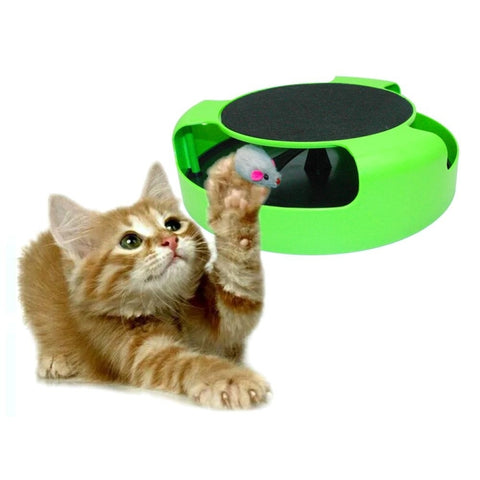 Pet Supplies Cat Plastic Catch the Mouse Interactive Turntable Pet Toys, Turntable Pet Toys