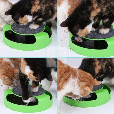 Pet Supplies Cat Plastic Catch the Mouse Interactive Turntable Pet Toys, Turntable Pet Toys