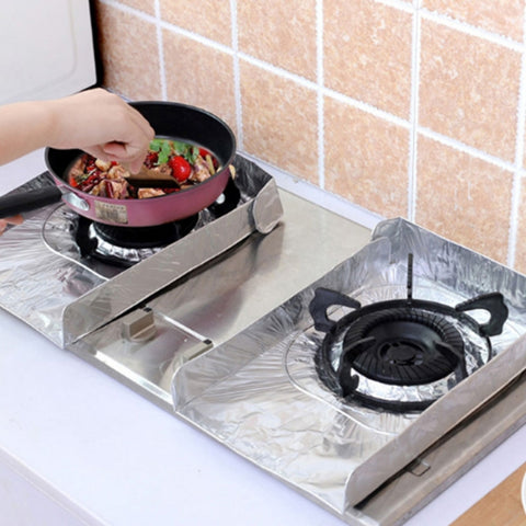 2 PCS Gas Stove Protectors Tableware Print Foil Heat-resistant Anti-Fouling Liner Cleaning Kitchen Tools Mat, HC3595A, HC3595B, HC3595C