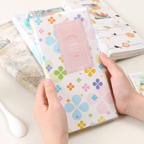 3 inch DIY Creativity Insert Type Mini Exquisite Photo Album, Little Swallow Pattern, Baymax Pattern, Red Leaves Pattern, Daisy Pattern, Forest Pattern, Happy Bird Pattern, Duck Pattern, Four Leaf Clover Pattern, Many Trees Dry Pattern                 ...
