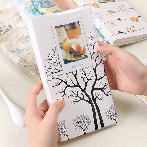 3 inch DIY Creativity Insert Type Mini Exquisite Photo Album, Little Swallow Pattern, Baymax Pattern, Red Leaves Pattern, Daisy Pattern, Forest Pattern, Happy Bird Pattern, Duck Pattern, Four Leaf Clover Pattern, Many Trees Dry Pattern                 ...