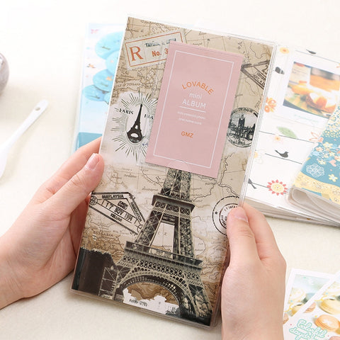 3 inch DIY Creativity Insert Type Mini Exquisite Photo Album, Little Swallow Pattern, Baymax Pattern, Red Leaves Pattern, Daisy Pattern, Forest Pattern, Happy Bird Pattern, Duck Pattern, Four Leaf Clover Pattern, Many Trees Dry Pattern                 ...