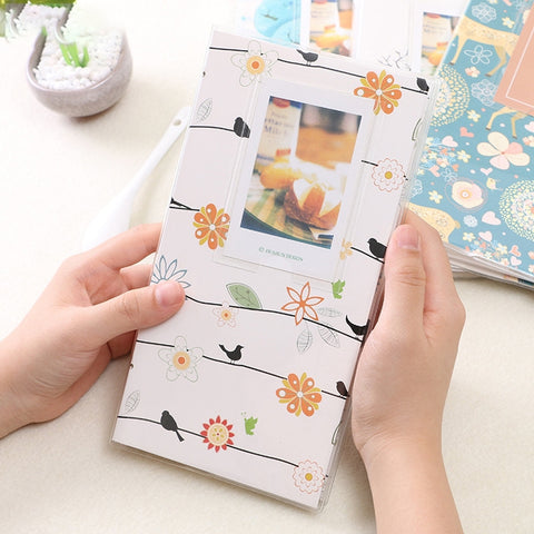 3 inch DIY Creativity Insert Type Mini Exquisite Photo Album, Little Swallow Pattern, Baymax Pattern, Red Leaves Pattern, Daisy Pattern, Forest Pattern, Happy Bird Pattern, Duck Pattern, Four Leaf Clover Pattern, Many Trees Dry Pattern                 ...