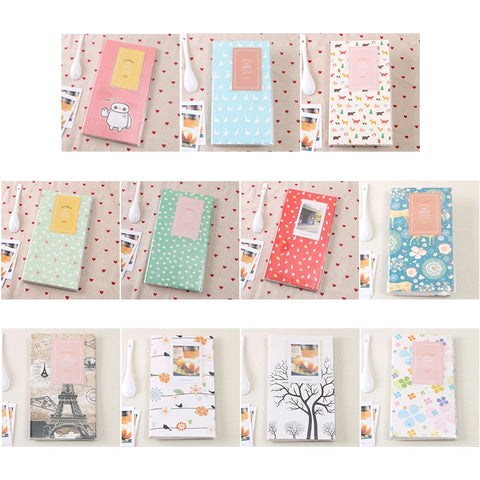 3 inch DIY Creativity Insert Type Mini Exquisite Photo Album, Little Swallow Pattern, Baymax Pattern, Red Leaves Pattern, Daisy Pattern, Forest Pattern, Happy Bird Pattern, Duck Pattern, Four Leaf Clover Pattern, Many Trees Dry Pattern                 ...