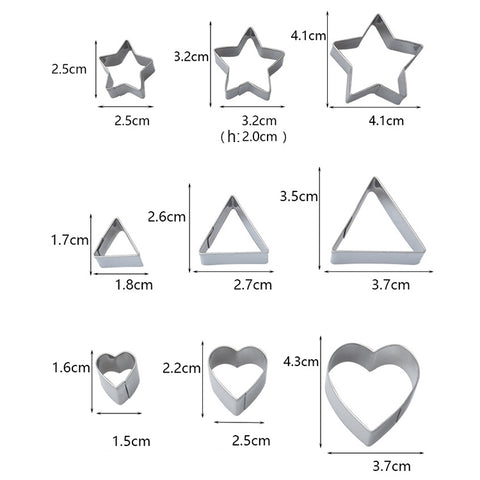 24 PCS / Set Stainless Steel DIY Cookie Biscuits Molds Geometry Baking Tools (Octagon), HC4340A, HC4340B, HC4340C
