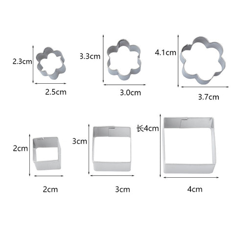 24 PCS / Set Stainless Steel DIY Cookie Biscuits Molds Geometry Baking Tools (Octagon), HC4340A, HC4340B, HC4340C