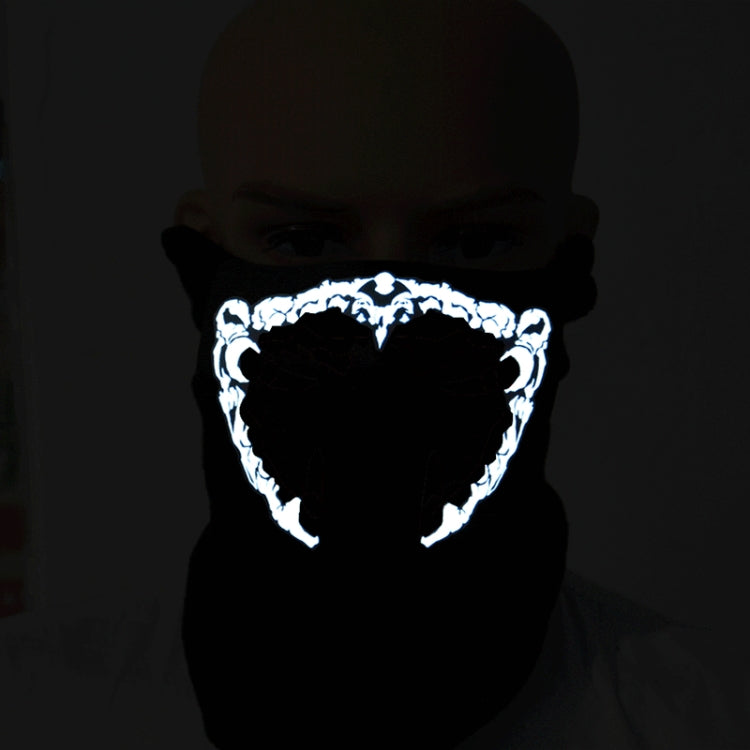 FG-FULL-01 Halloween Mask Voice Control LED Cold Light Terror Cosplay Mask, FG-FULL-01