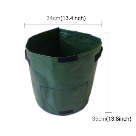 2 PCS 7 Gallons Potato Planting PE Bags Woven Fabric Bags Cultivation Garden Pots Vegetable Planting Bags Grow Bags Farm Garden Supplies, Green, Black, Orange, Yellow