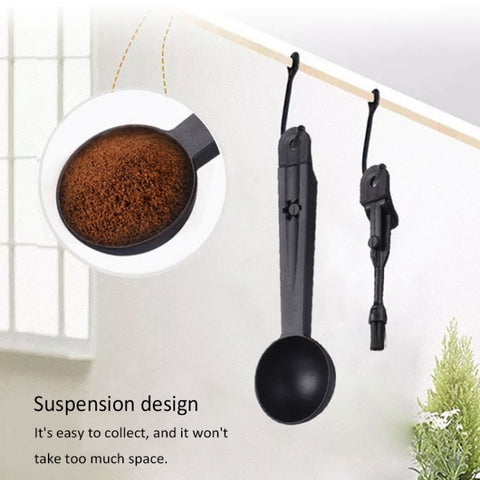 Coffee Machine Cleaning Brush Tool with Measure Scoop Spoon, Coffee Machine Cleaning Tool