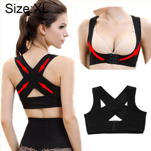 Women Ultrathin Kyphosis Correction Shoulder Support Tight-fitting Orthopedic Belt, Size:XL, XL