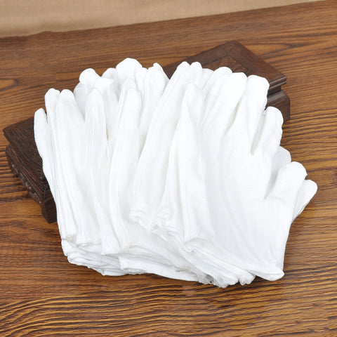12 Pairs Pure Cotton Working Gloves, Thin Section, Thin Section
