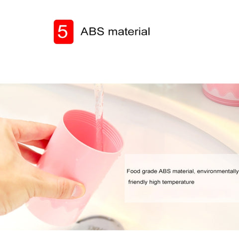 Creative 5 in 1 Portable Gargle Cup Shampoo Sub-Bottle Comb Make-up Mirror Travel Wash Kits, Standard Sets, 5 in 1