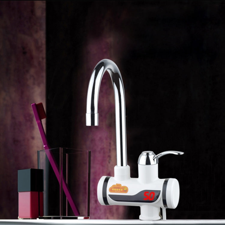 3s Fast Heat Electrothermal Rotatable Faucet Water Tap with Digital Display, 220V, Size: L, Digital Display / Size: L