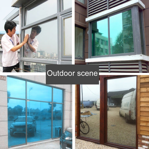 UV Reflective One Way Privacy Decoration Glass Window Film Sticker, Width: 80cm, Length: 1m, Width: 80cm