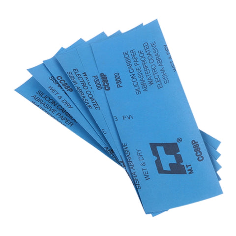 10pcs Grit 1200 Wet And Dry Polishing Grinding Sandpaper，Size: 23 x 9cm, Grit 1200