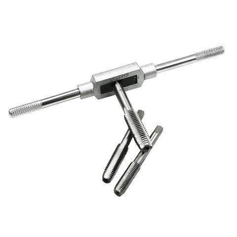 12 PCS Multi-specification Tap and Die Combination Set Hand Metric Wire Tapping Wrench Winch, 12 PCS