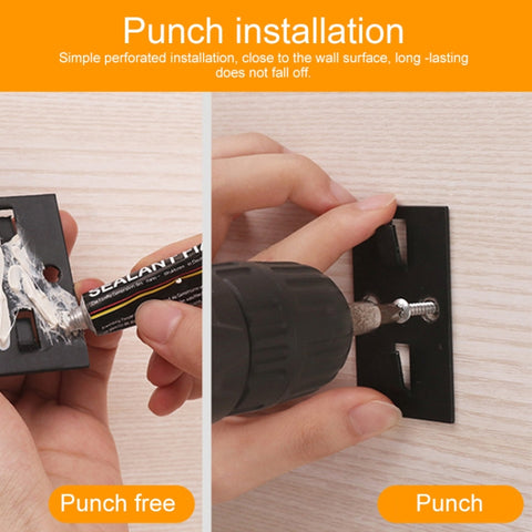 30cm Kitchen Punch-free Wall Mount Seasoning Storage Rack, 30cm