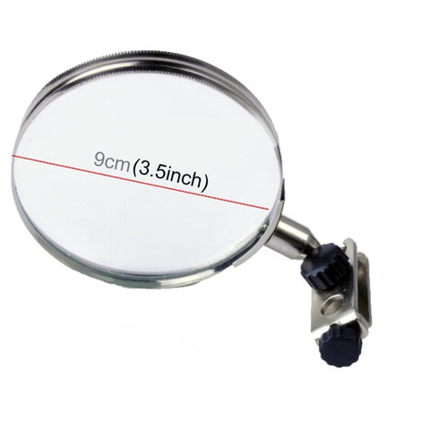 90mm Diameter 5X Multifunction Spring Iron Stand with Magnifying Glass, 5X