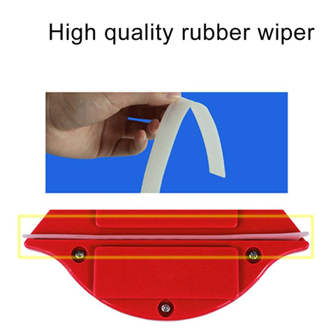 Useful Double Side Glass Wiper Cleaning Brushes Window Cleaner, Applicative Range: 3-8mm Glass, 3-8mm Glass Cleaner