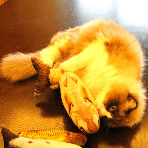 Simulation Fish Toy Funny Cat Toy Fish Stuff Scratching Post Board Toy, Small Size: 21.5 x 8.0 x 5.0cm, Size: 21.5x8.0x5.0cm