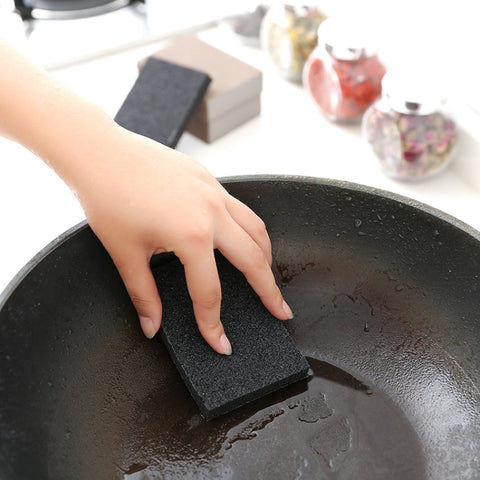 10 PCS Kitchen Emery Clean Rub Pot Rust Focal Stains Sponge Removing Tool, Stains Sponge