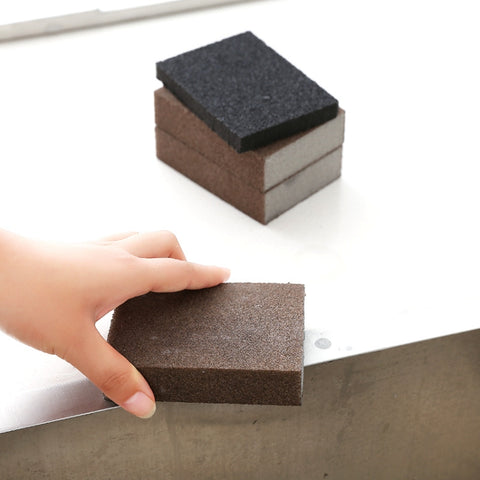 Kitchen Emery Clean Rub Pot Rust Focal Stains Sponge Removing Tool, 10x7x2.5cm