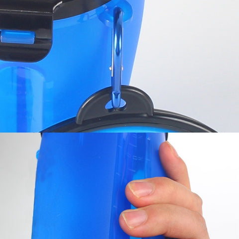 Pet Outdoor Portable Dual-use Water and Food Cup with A Folding Bowl