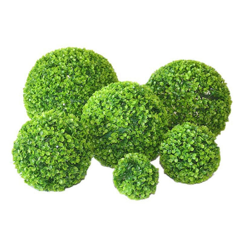 Artificial Aglaia Odorata Plant Ball Topiary Wedding Event Home Outdoor Decoration Hanging Ornament, Diameter: 6.7 inch, 6.7 inch