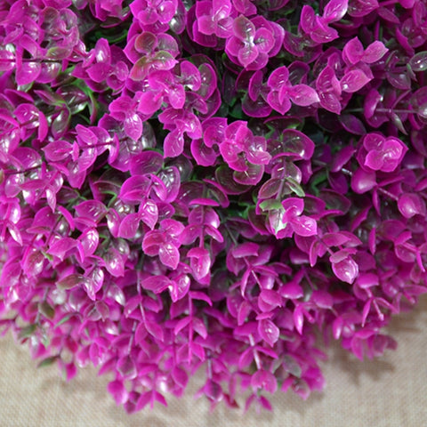 Artificial Purple Eucalyptus Plant Ball Tree Wedding Event Home Outdoor Decoration Hanging Ornament, Diameter: 9.5 inch, 9.5 inch