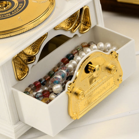 Retro Phonograph Style Jewelry Sky City Music Box Home Decoration, Random Color Delivery, Retro Phonograph