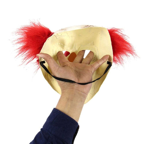Halloween Festival Party Latex Bald Clown Frightened Mask, Bald Clown