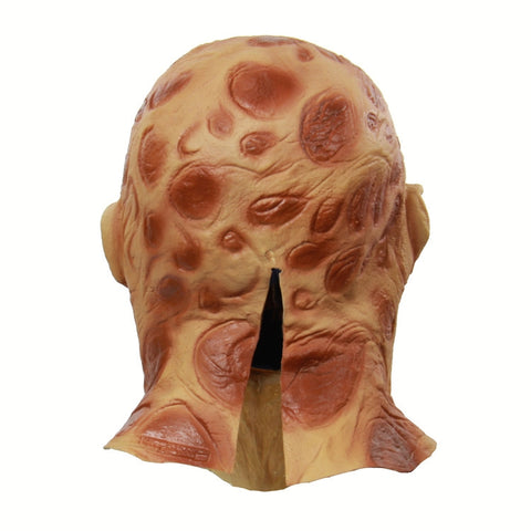 Halloween Festival Party Latex Burn Face Mask Skeleton Frightened Mask Headgear, Burn Face Mask Skeleton
